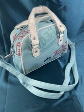 Von Dutch Sky Blue Graffiti. Both Crossbody and Hand Held Bag [New] Det.Strap.  