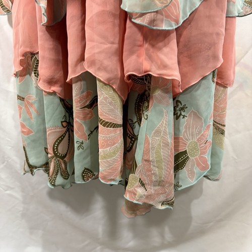 H&M Maxi Dress Women 6 Boho Ruffle Tiered Floral Limited Edition Gisele Bundchen - Picture 5 of 14