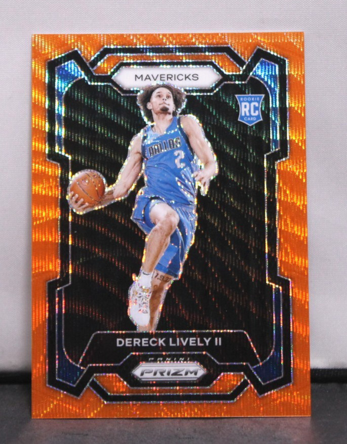 2023 Dereck Lively II Panini Prizm Orange Wave Prizm #163 58/60