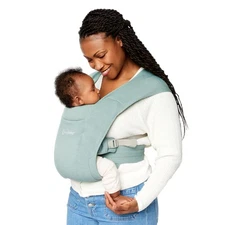 Ergobaby Baby Carrier Embrace Cozy Knit Wrap (7-25 Pounds) Jade Green