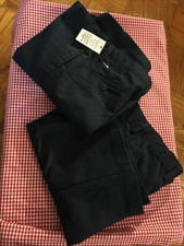 NWT NWOT LAND S End 12 2 Pr Boys NAVY School Uniform Shorts ADJUSTABLE WAIST