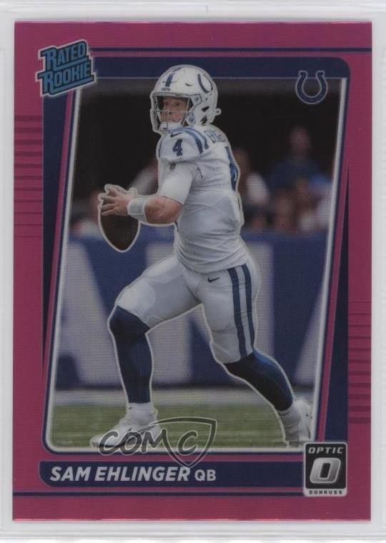 2021 Panini Donruss Optic Rated Pink Prizm Sam Ehlinger #246 Rookie RC 0r5k