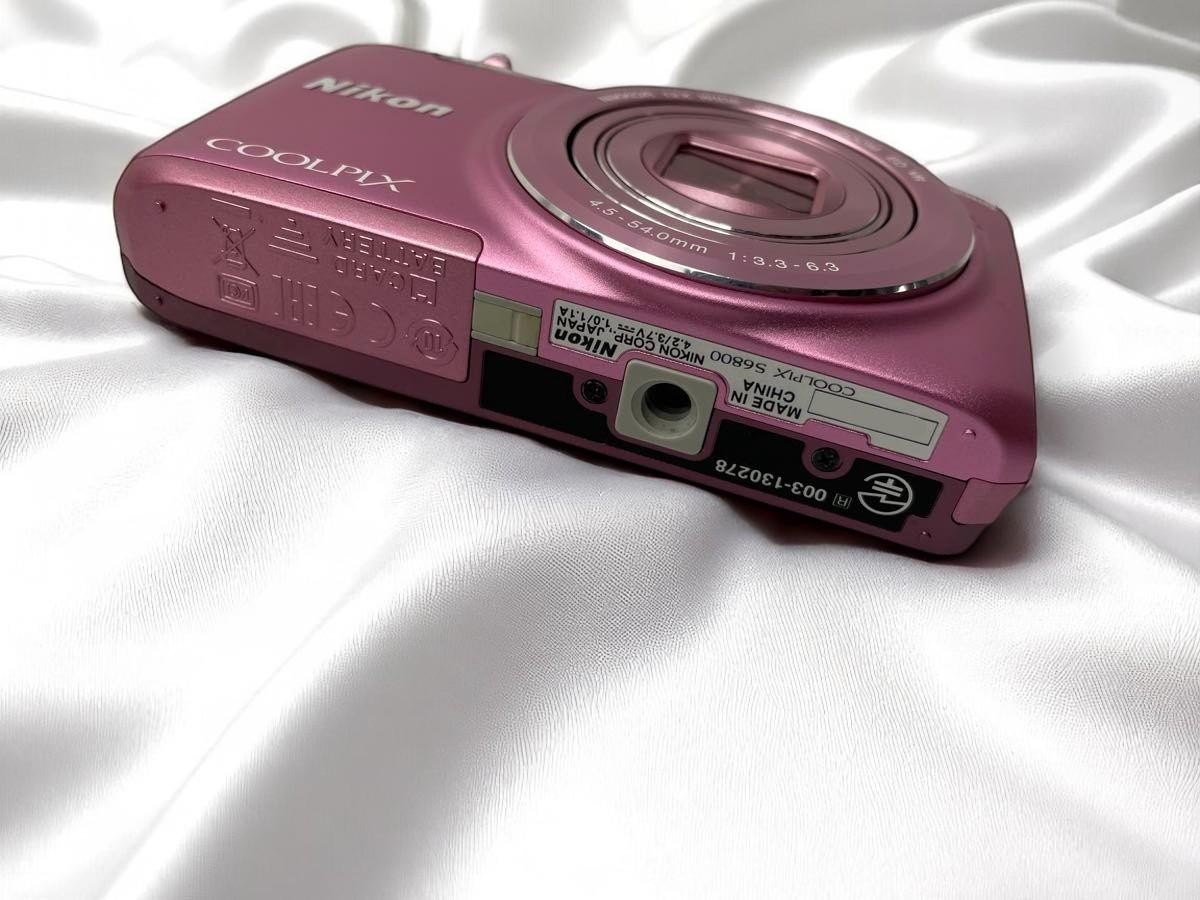 Mint] Nikon Coolpix S6800 Pink 16.0MP 12x Compact Digital Camera