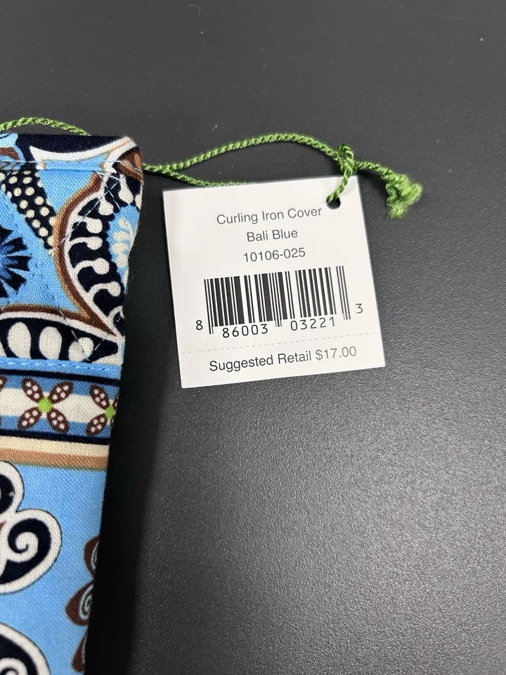 Cubierta de plancha o rizadora Vera Bradley en azul Bali.  Nuevo con etiquetas Foto 4 de 4