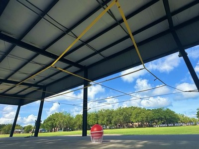 SkyStriker 9 Square Volleyball Trainer PE Playground Soccer Volleyball Game Aid
