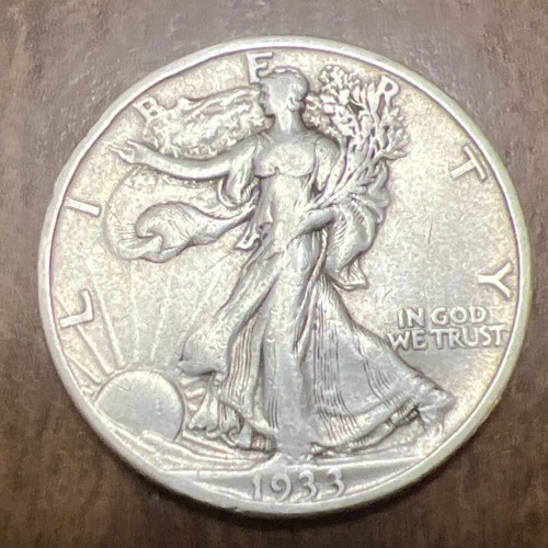 1933-S Walking Liberty Half Dollar Silver Actual coin Good For Collection