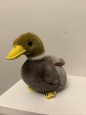 Ark Toys Premier Collection 6” Green Grey Mallard Duck  Plush Teddy