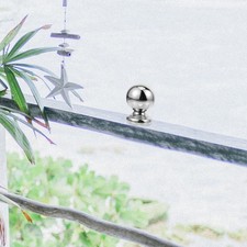  Stair Railing Finial Ball Hand Decoration Banister Balls for Handrail Metal