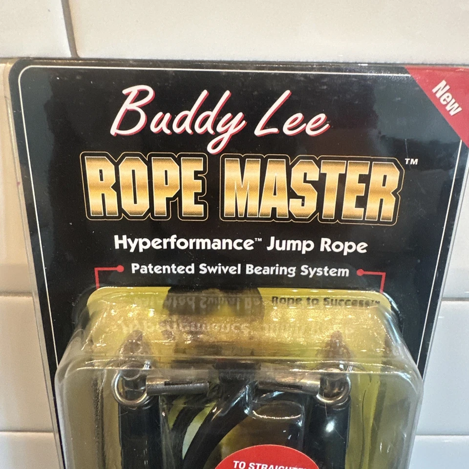 Rope Master Yellow Black Original Ball Bearing Jump Rope, 9” HD Plastic Handle - Image 2 of 4