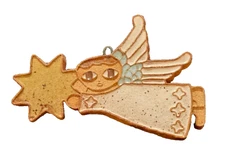 St. Andrews Abbey GUARDIAN ANGEL Handmade Ceramic Hanging Ornament exc cond.