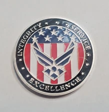 U.S Air Force Oath of Enlistment Challenge Coin In Protective Case