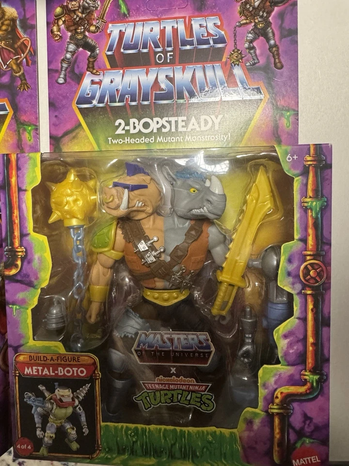 Ratonera Splinter-Skull Sla’ker Turtles of Grayskull 2bop Steady BAF Metalboto Foto 3 de 4