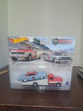 2020 Hot Wheels Car Culture Team Transport '72 Ramp Truck With '61 Impala #54...