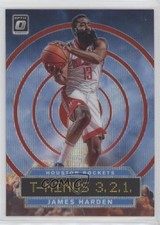 2019-20 Panini Donruss Optic T-Minus 3 2 1 Red Wave Prizm James Harden #4 5l1