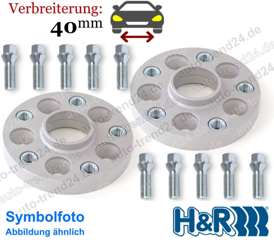 HR TRAK+ Spurverbreiterung DRA 40mm/Achse für Bentley Coupé 393 3W Bj. 2003-2018 - Bild 1 von 4