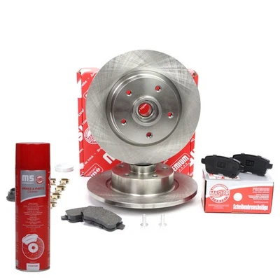 Kit disques + plaquettes + nettoyant arrière pour RENAULT FLUENCE, SCÉNIC III - Photo 1/2