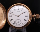 Antique 1892 Waltham Am.W.Co. 14k G/P 13J 14s Hunter Pocket Watch $1 N/R FIXER