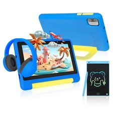 Kids Tablet 7 inch Android 13 Tablet for Kids 3-12 8GB RAM 64GB ROM Parent Cont