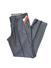 NWT PERRY ELLIS PORTFOLIO Men's 36x34 Folio Flex Performance Gray Modern Fit