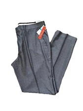 NWT PERRY ELLIS PORTFOLIO Men's 36x34 Folio Flex Performance Gray Modern Fit