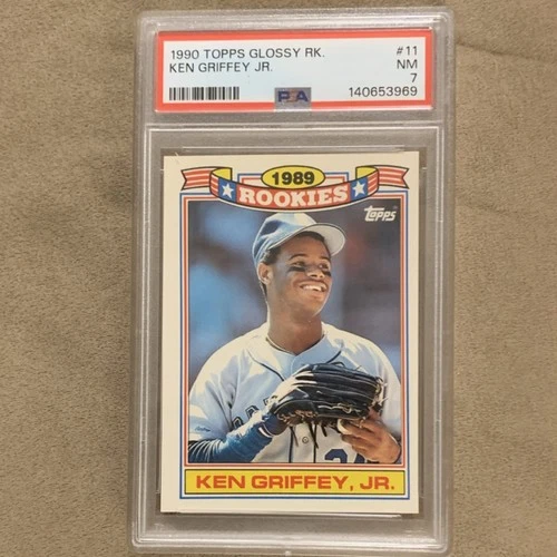 Topps 1990 Jumbo Pack Glossy Rookies Ken Griffey Jr #11 PSA 7 Seattle Mariners