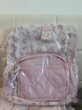 LoveShackFancy X Target Yoobi Ribbon Rosa Backpack Sterling Dusk