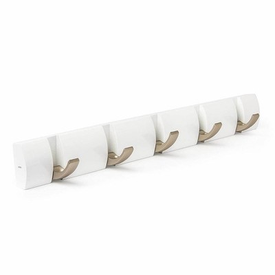 Umbra Hooks Flip 5 Garderobenhaken in weiß Wandhaken Kleiderhaken Halter Haken