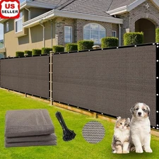 Privacy Screen Fence HDPE Fabric 70% Visibility Blockage Easy Install Durable US