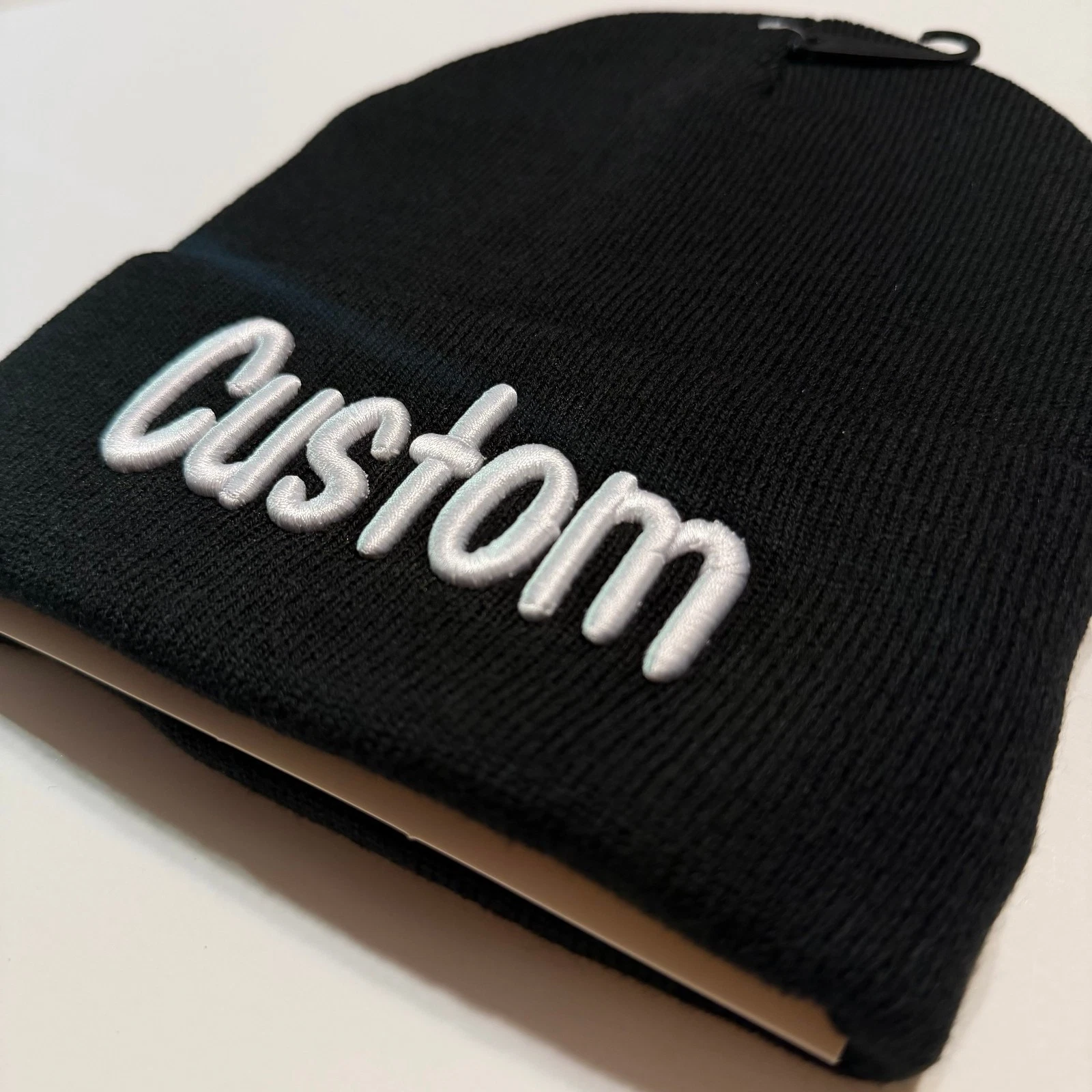 Custom 3D Embroidered Beanie Puff Text Stitched your text - Puff Winter Hat
Opens in a new window or