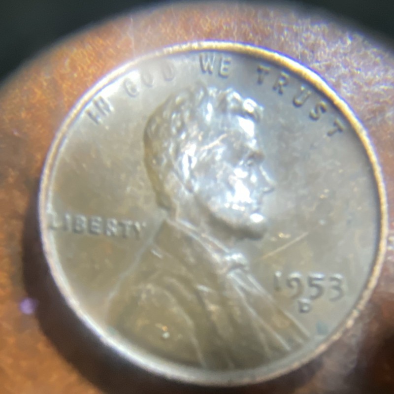 1953 Lincoln Wheat Small Cent Bronze Coin Denver Mint KM#132