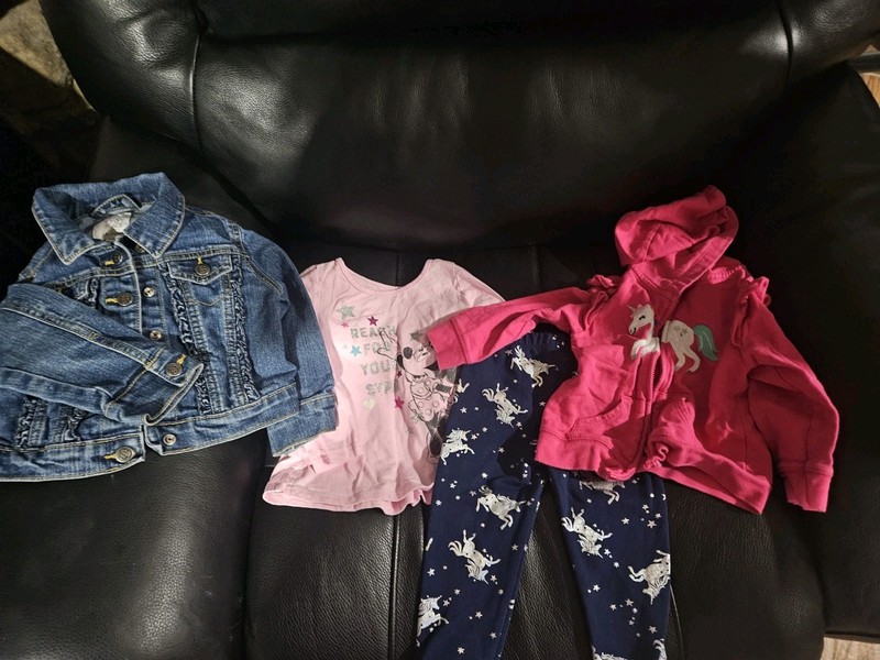 Girls Toddler Clothing Size 18-24M Mixed Brands Lot Of 4 Pieces Preowned