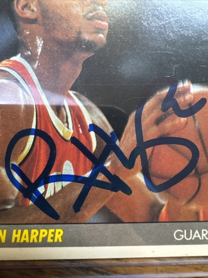 1987 Fleer Basketball Ron Harper Signed Trading Card #49 JSA CERT - Image 2 of 4