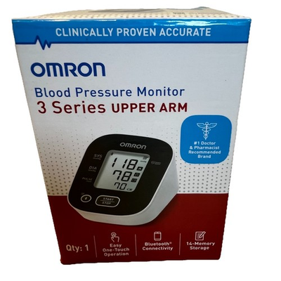 #ad Omron 3 Series Upper Arm Blood Pressure Monitor Bluetooth BP7150 Works $33.52