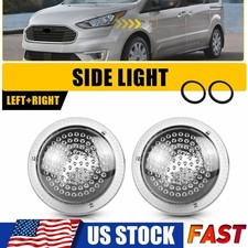 Clear Side Fender Marker Repeater Light Lens For 2010-2021 Ford Transit Connect