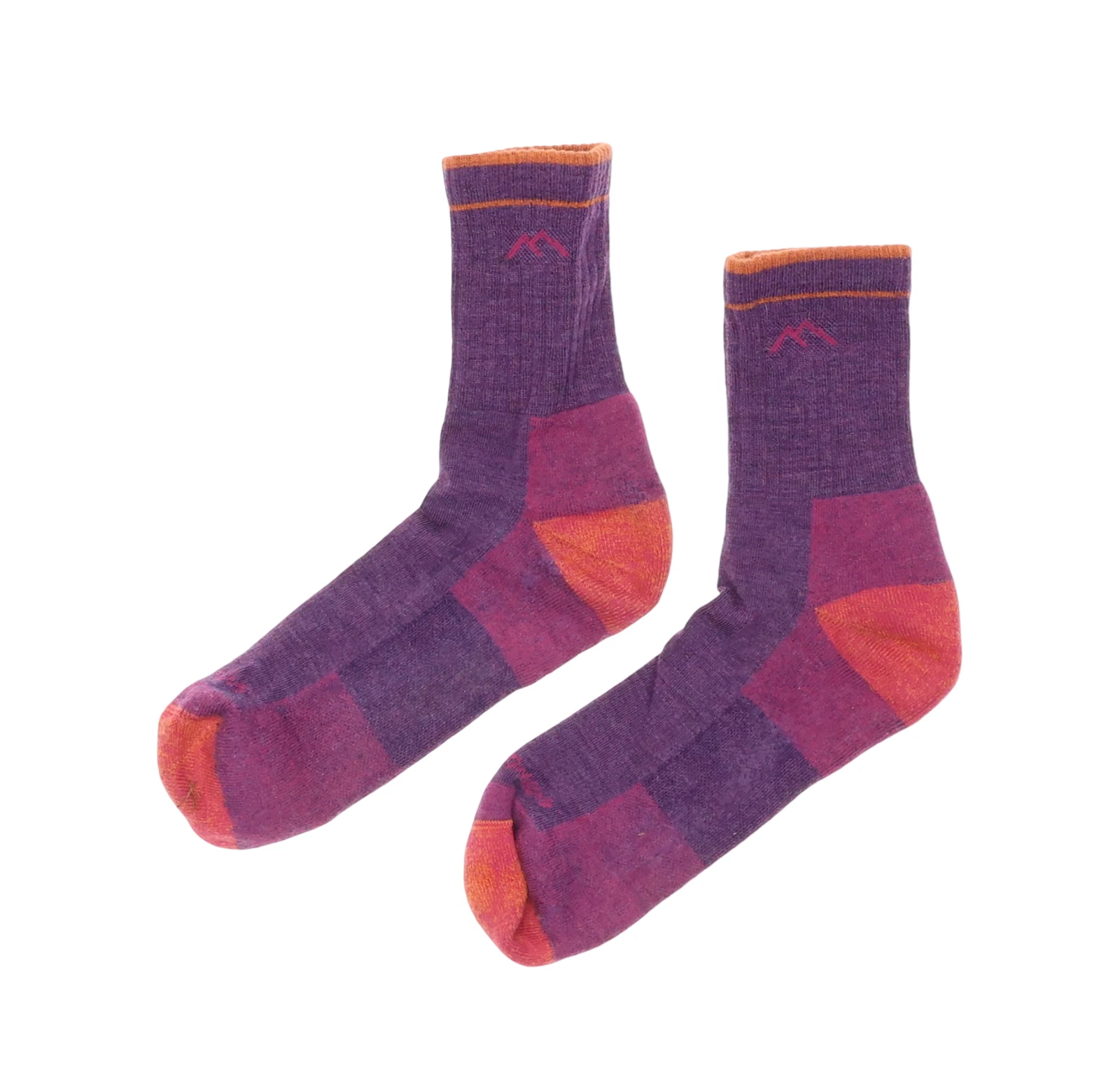 Darn Tough L22257 Womens 1-Pair Plum Mid Hiker Micro Crew Cushion Socks Size L