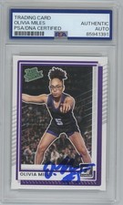 2025-26 Donruss Olivia Miles #89 Rated Prospect Autograph PSA DNA Slab Signed RC