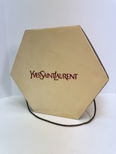 Vtg Yves Saint Laurent YSL Hat Box Lady's Dress Men's Fedora Felt Fur -Box Only