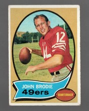 1970 Topps John Brodie San Francisco 49ers #130 Excellent