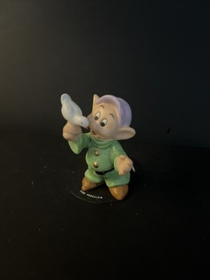 Disney Dopey With Bird Porcelain Figurine