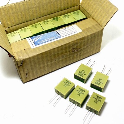 14pcs Polystyrene Audio Capacitor 0.39uF (0.47uF) 250V 0.5% K71-7 Mil-Spec USSR