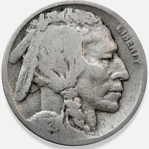 1924-D Buffalo Nickel 5c Very Good G+ * Original Surfaces * 1924D #5