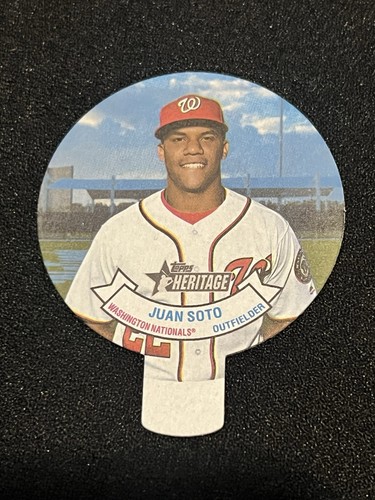 Juan Soto #26 — 2019 Topps Heritage 1970 Stars Candy Lids baseball card