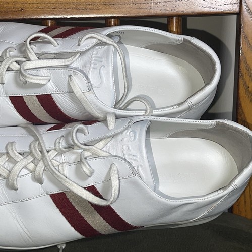 Bally Stam Low Top Sneakers White Leather Mens Shoe Size US 11 E EU 12 D US - Picture 5 of 11