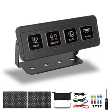 4 Gang Wireless Led Touch Switch Panel Circuit Control Relay System Switch Box