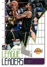 2020-21 PANINI DONRUSS  ALL TIME LEAGUE LEADERS LEBRON JAMES #2 BASKETBALL CARD
