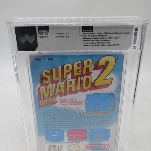 GRADED Super Mario Bros. 2 NES Nintendo Complete CIB WATA GRADED 8.5 RARE NICE - Picture 8 of 8