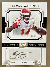 2019 Panini Day - Private Signings Gold Ink 06/15 - Sammy Watkins #SW