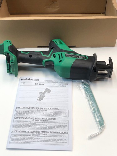 Metabo HPT Cordless Reciprocating Li-Ion Saw 18V Bare Tool CR18DA & (2) Blades - Picture 3 of 9