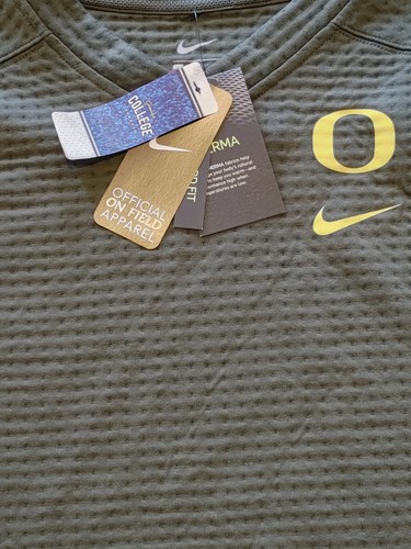 Nike Men’s Oregon Ducks On Field Therma-Fit Pullover Sweater Size S CK5716-380 - Picture 3 of 5