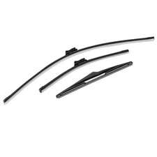 26"+15"+12" Front & Rear Windscreen Wiper Blades Set For Ford Fiesta MK7 08-17 .
